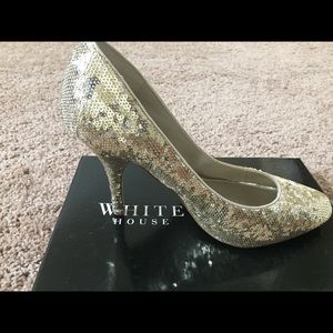 Gold Sequin High Heel (fits like 9 1/2)